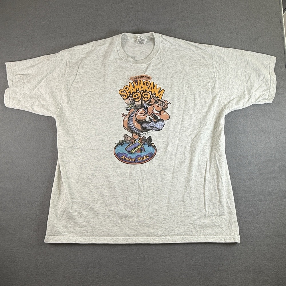 Vintage Y2K SPAMARAMA 99 Annual SPAM Festival Austin TX 2XL Funny Graphic